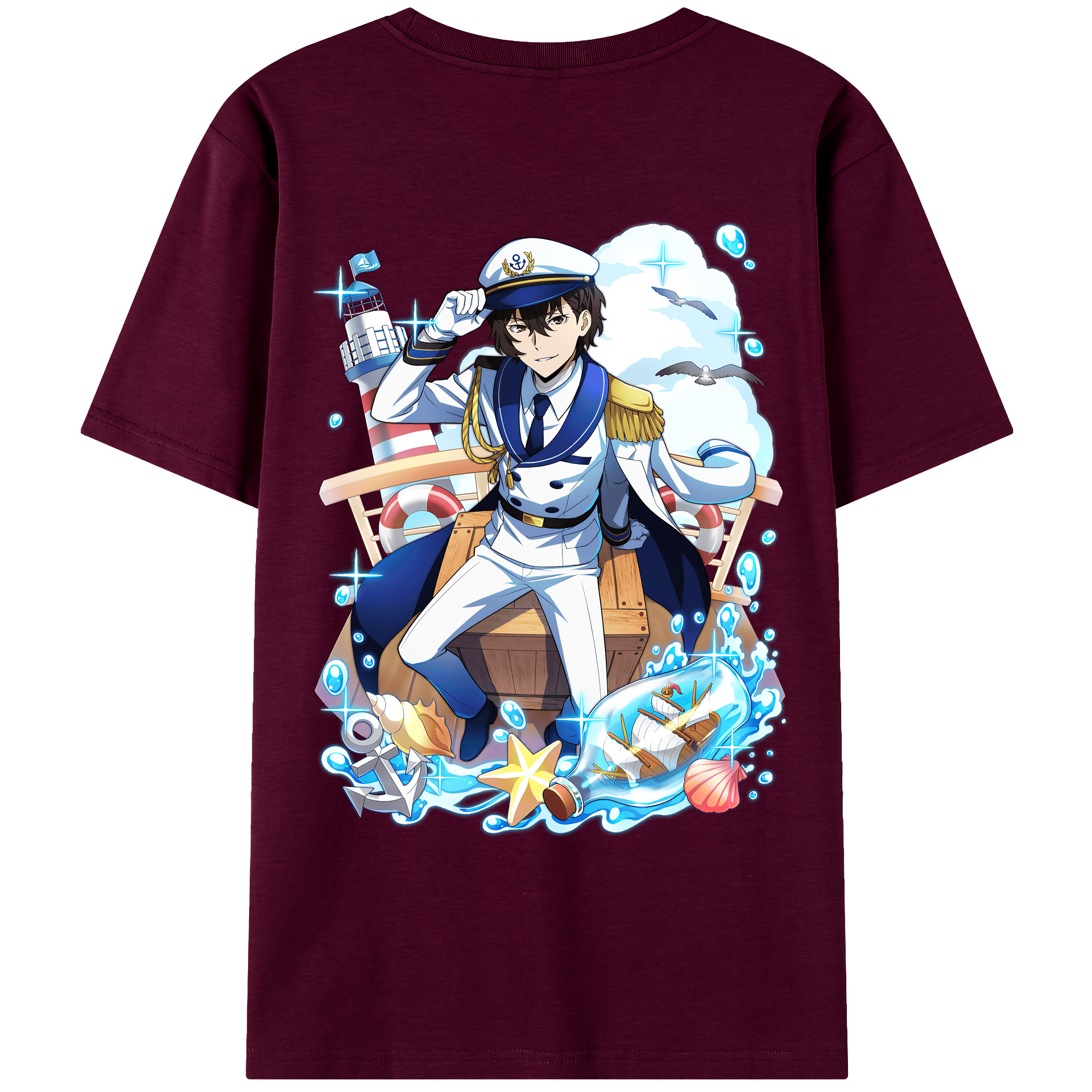 （画像用） 文豪ストレイドッグス Bungo Stray Dogs レディース半袖Tシャツ(バックプリント)